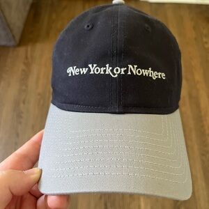 New York or Nowhere Navy and Gray Baseball Cap